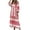 Wine dresses, variant on Summer Saving Wycnly Dresses for Women 2024 Plus Size Fashion Puff Sleeve Flowy Ruffle Swing Tunic Maxi Dresses Geometric Print Elbow-Length V-Neck Long Formal Dresses for Women Wine XXXL