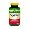 Spring Valley Potassium Heart Health Dietary Supplement Caplets, 99 mg, 250 Count