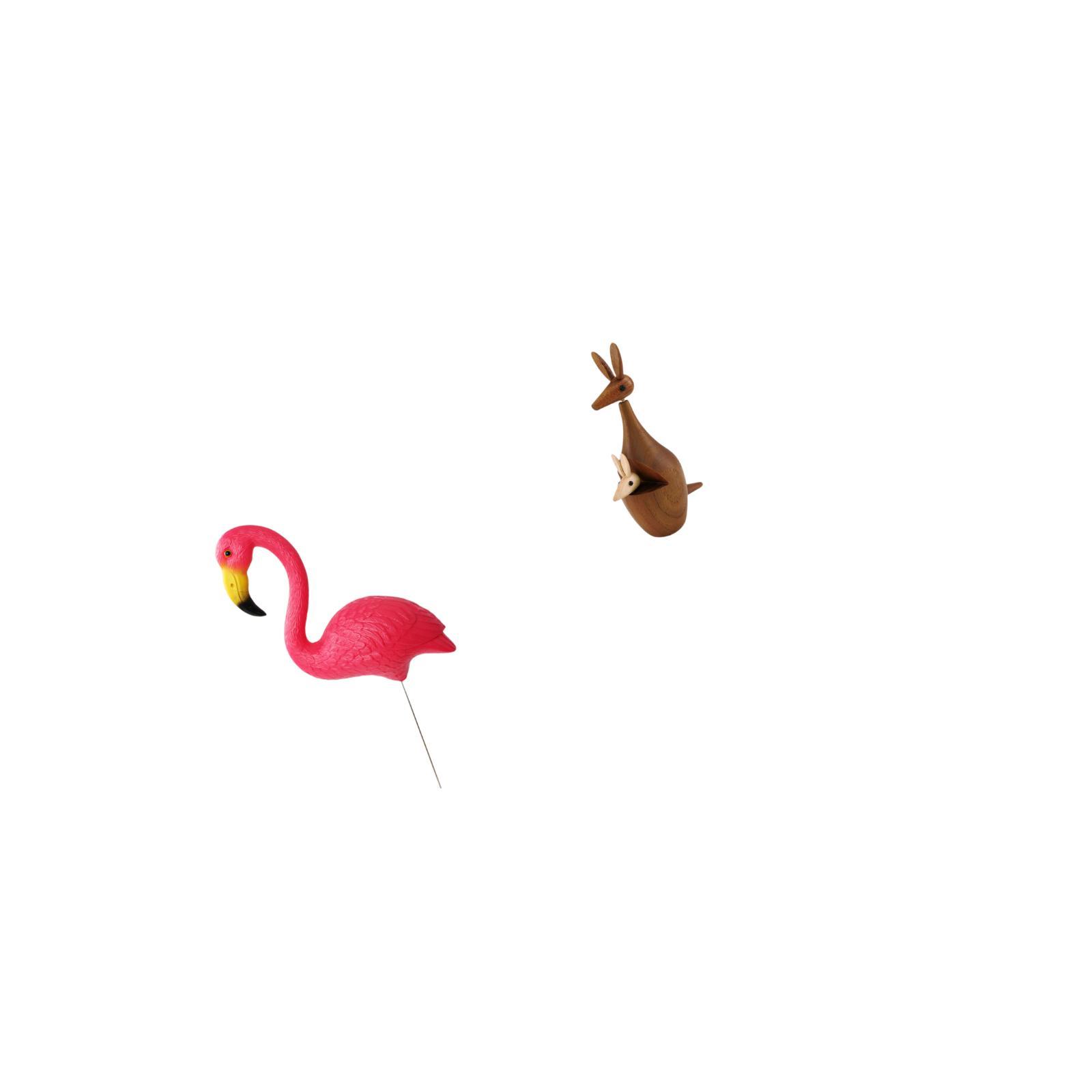CarpNettore Flamingo Garden Sculpture Figurine for Holiday Spring Yard Art Ornament and Decorative Party Favor Bedroom Bookshelf