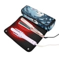 thumbnail image 3 of Hair Tool Organizer Bag with Heat Resistant Mat Removable Travel Storage Case for Hot Air Brushes Curling Irons Swirl Fish and Cat, 3 of 8