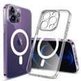 thumbnail image 1 of Clear Magnetic Phone Case For iPhone 14 11 12 13 15 Pro Max 12 13 Mini 15 Plus Magsafe Wireless Charge Silicone Shockproof Cover For iPhone 11Pro Max, 1 of 5