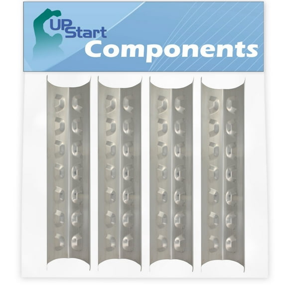 4-Pack BBQ Grill Heat Shield Plate Tent Replacement Parts for Kenmore 148.16156210 - Compatible Barbeque Stainless Steel Flame Tamer, Guard, Deflector, Flavorizer Bar, Vaporizer Bar, Burner Cover