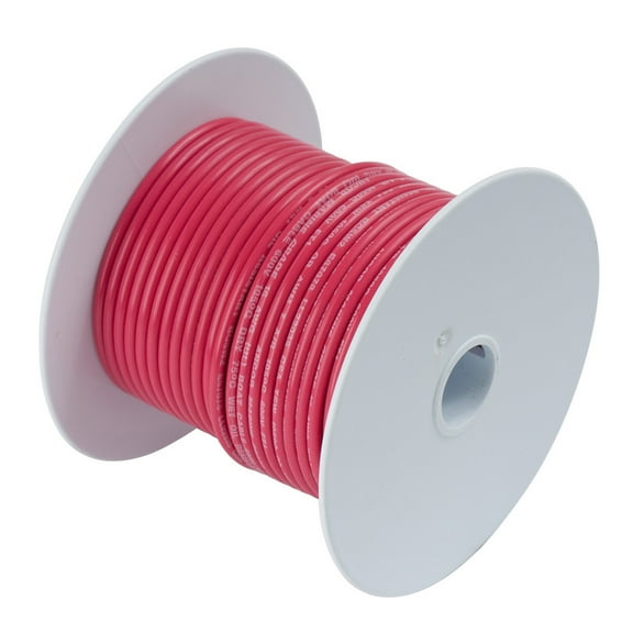 6" Red Functional and Flexible Ancor 50' 4 AWG Tinned Copper Wire
