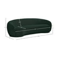 thumbnail image 3 of Meridian Furniture Hyde Green Boucle Fabric Sofa, 3 of 14