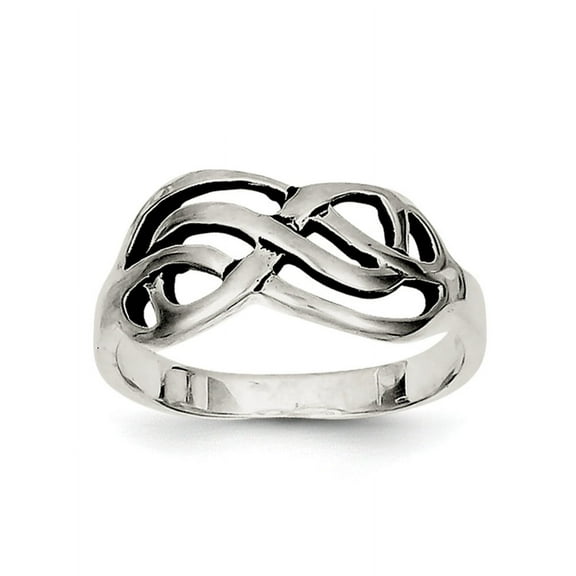 Sterling Silver Antiqued Knot Ring