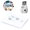thumbnail image 4 of 3in 64 Pockets Mini Photo Album Minimalist White Film Storage Case Pocket Card Binder Book Compatible with Fujifilm Instax Mini 11 9 12 Instant Cameras 5.5x4.3x1.0 Inches, 4 of 9