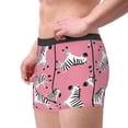 thumbnail image 2 of Honeii Cute Cartoon Zebra Men's Underwear Boxer Briefs Pack, ComfortSoft Boxer Brief for Men, Moisture-Wicking Breathable-XX-Large, 2 of 5