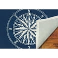 thumbnail image 5 of Liora Manne Compass Indoor Outdoor Area Rug Navy Hand Tufted 80% Polyester, 5 of 5