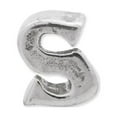 thumbnail image 2 of Fancy Bead White Sterling Silver S Alphabet & Numbers 8.18 mm, 2 of 3