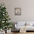 thumbnail image 2 of Stupell Industries Winter Sheep Trio Farm Animals Holiday Painting Gray Floater Framed Art Print Wall Art, 2 of 6