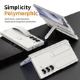 thumbnail image 2 of ELEHOLD Case for Samsung Galaxy Z Fold 6, Anti-Drop Slim Case with S Pen Holder & Kickstand & Strap,White, 2 of 7