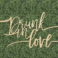 thumbnail image 2 of Koyal Wholesale Drunk In Love Bar Sign, Scripted Laser Cut Wood Sign for Wedding Reception, Bridal Shower, 2 of 3