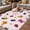 Pink, variant on Cute Butterfly Dragonfly Outdoor Rug for Patio/Deck/Porch, Non-Slip Large Area Rug 4 x 6 Ft, Farmhouse Botanical Floral Beige Indoor Outdoor Rugs Washable Area Rugs, Camping Rug Carpet Runner