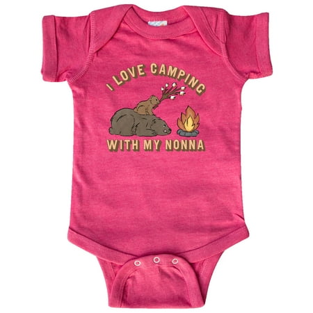 

Inktastic I Love Camping With My Nonna Gift Baby Boy or Baby Girl Bodysuit