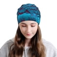 thumbnail image 2 of Naloa Modern Style Blue Parrot Soft Beanie Hat, Knit Beanie Daily Beanie in Fine Knit for Women Men Winter Travel, Outdoor, 2 of 7