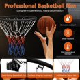 thumbnail image 5 of Basketball Hoop,Solid Basketball Rim,18" Replacement Breakaway Wall Mounted Outdoor Heavy Duty Solid Steel 18 Inch Rim Double Spring with All Weather Net,Youth and Adults,Indoor and Outdoor,Black, 5 of 6