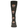 thumbnail image 2 of MeMoi Men's Mustachioed Sugar Skull Bamboo Blend Crew Socks - Mens - Male, 10-13, Charcoal Heather, 2 of 3