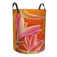 thumbnail image 2 of Kll Orange Flower Psychedelic Waterproof Foldable Laundry Hamper Bucket With Handles For Storage Bin,Kids Room,Home Organizer (Medium), 2 of 8