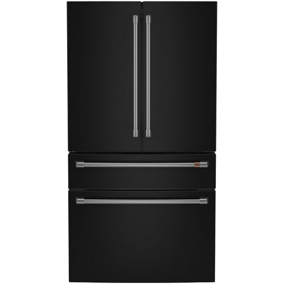 Cafe Cje23dpw 36" Wide 23.2 Cu. Ft. Energy Star Certified Bottom Freezer - Matte Black /