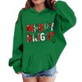 thumbnail image 1 of Sudadera con capucha para niñas y niños, sudadera de manga larga con cuello redondo y estampado de moda, jersey con bolsillo, sudadera de poliéster para niñas, 1 of 8