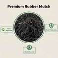 thumbnail image 6 of 1.5 Cu. ft. - 27 Lbs Black Shredded Rubber Mulch for Garden Ground Areas, and Landscaping, 6 of 7