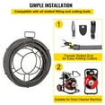 thumbnail image 6 of KFFKFF Drain Cleaning Cable 50 Feet x 1/2 inch Solid Core Cable Sewer Cable Drain Auger Cable Cleaner Snake Clog Pipe Drain Cleaning Cable Sewer Drain Auger Snake Pipe, 6 of 9