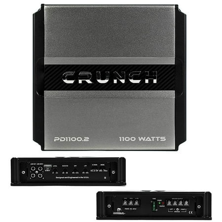 Crunch Pd 1100.2 Power Drive 2-channel Bridgeable Class AB Amp (1,100 Watts (Best Amo Services Inc)