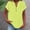 Green, variant on Women's V-Neck Loose-Fit Long Sleeve T-Shirt in Cotton Linen Blend for Casual Wear