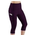 thumbnail image 2 of Women's Capri Yoga Pants with Pockets High Waisted Capris Workout Running Cropped Pants, 2 of 4