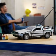LEGO Icons Back to the Future Time Machine 10300, Model Car Building Kit, Based on the DeLorean from the Classic Movie