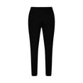 thumbnail image 4 of Fashion Olyvenn Men's Drawstring Sweatpants with Pockets Solid Color Loose Fit Long Pants Jogger Pants Black 12, 4 of 5
