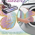thumbnail image 5 of Kainsy Custom Name Neutral Rug for Baby Gifts: Personalized Butterfly Newborn Rug for Boys Girls - Customized Toddler Rug with Floral Design for Nurseries and Baby Rooms(2ft/24" Round), 5 of 9