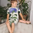 thumbnail image 4 of Balery Vintage Flower Conjunto de Pijama Infantil de Manga Corta con Estampado – Ropa de Dormir de Algodón Suave-3X-Large, 4 of 6