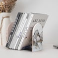 thumbnail image 6 of Lsque Running White Horses Printed Wood Bookends,Non-Skid Bookend for Shelves,Heavy Duty Support Bookends,Non-Slip Foam Pads for Office, Home, and Library,1 Pair, 6 of 8