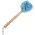 thumbnail image 1 of EeaseMX Esponja de baño de madera con mango largo, creativa, con forma de flor, color azul, 1 of 7