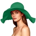 thumbnail image 4 of Shihyeh Women's Wide Brim Sun Hat - UV Protection Floppy Straw Sunhat Summer Beach, 4 of 8