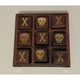 thumbnail image 2 of Moby Dick Specialties Skull and Crossbones 5 inch Square Wood Mini Tic Tac Toe Game Board, 2 of 5