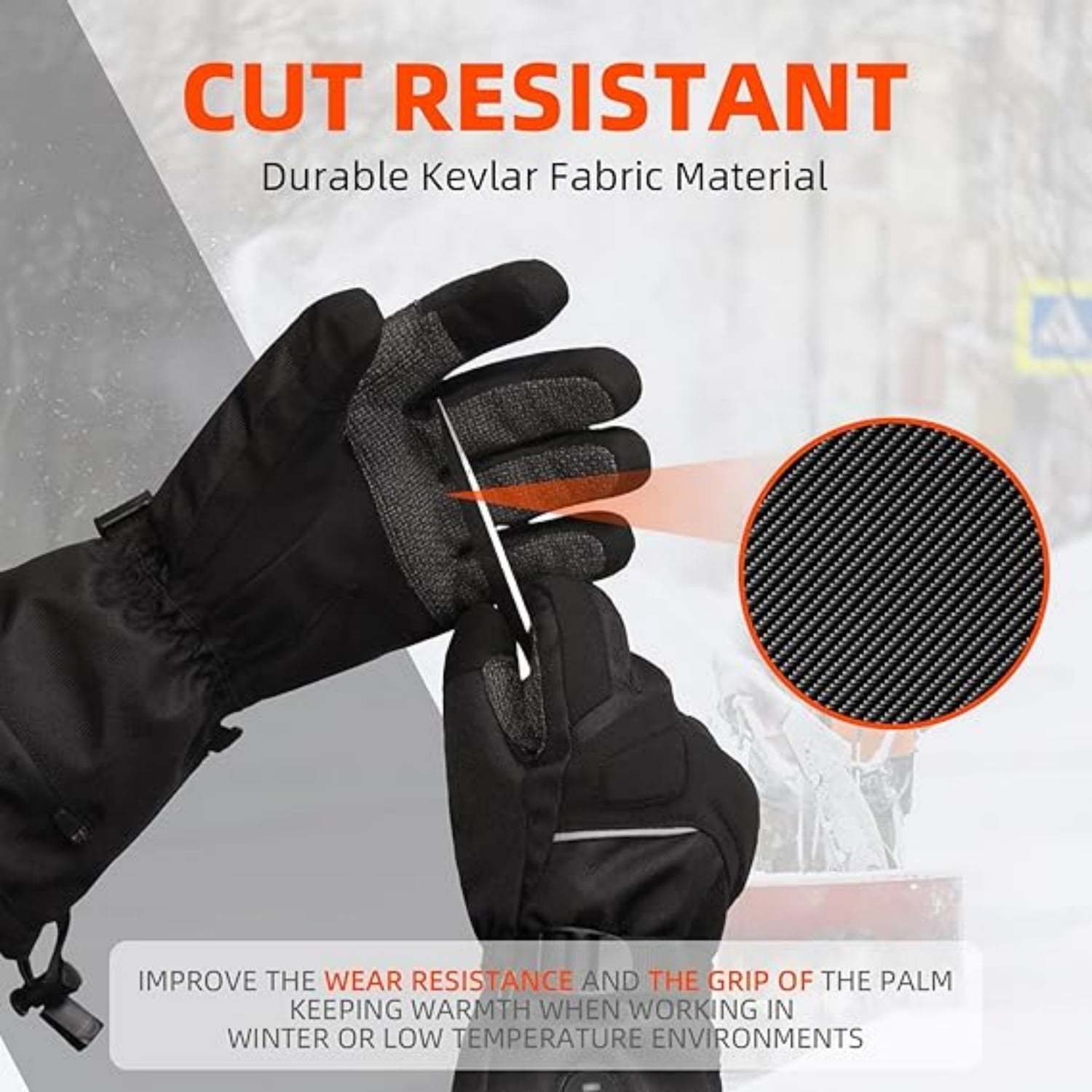 SAVIOR HEAT Heated Work Gloves for Men & Women - Durable, 149°F 360° Heating, Waterproof, Touchscreen Compatible - Ideal for Mining/Construction/Snow Removal & Skiing/Cycling/Winter Outdoor Activitie