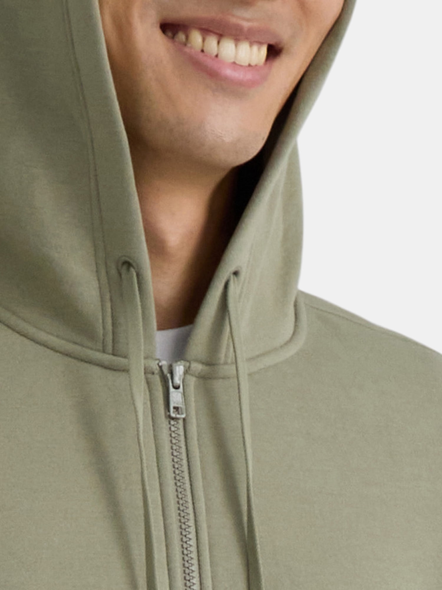 Athletic Works Men's and Big Men's Zip Up Fleece Hoodie Sweatshirt, Sizes S-5XLT