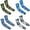 Blue1 1PCS & Blue3 1PCS & Grey 1PCS & Army Green 1PCS, variant on Miaoju Baseball Arm Sleeves for Kids 5 Pairs UV Sun Protection Cooling Compression Sleeves to Cover Arms for Boys Girls