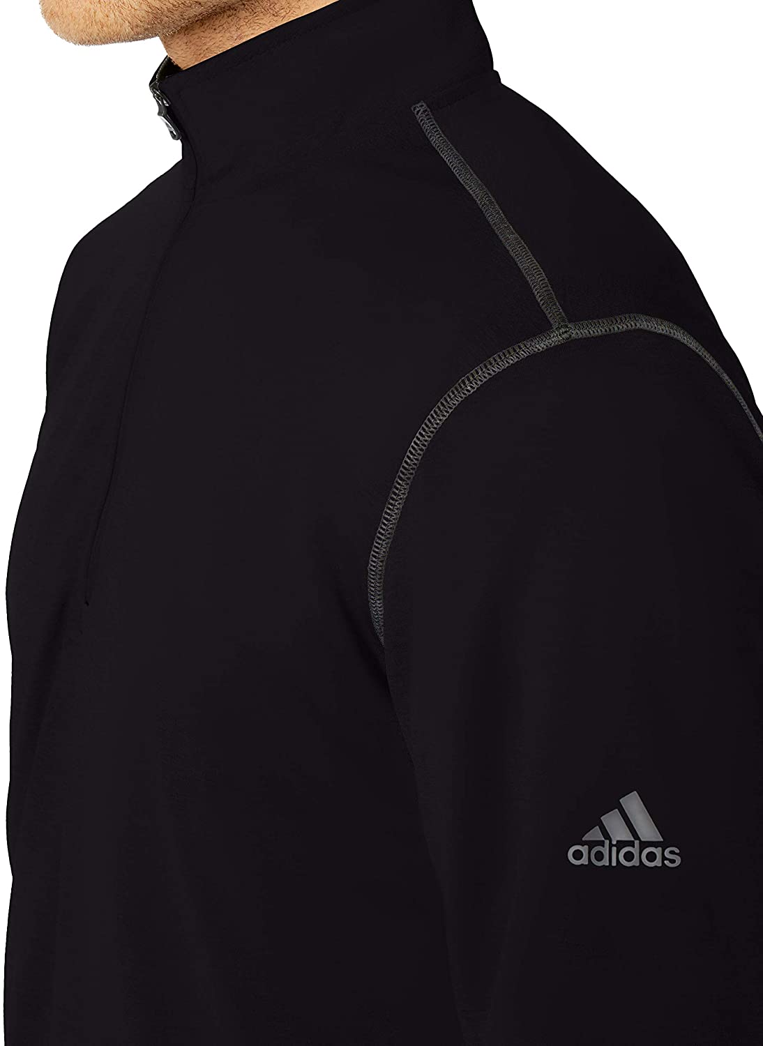adidas Golf Mens Uv Protection 1/4 Zip Jacket Coat - image 3 of 3