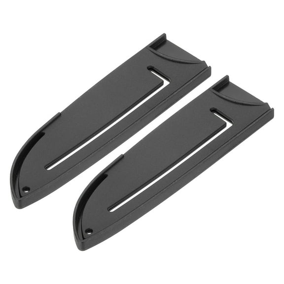 2Pcs PP Universal Knife Cover, Knife Protector Sleeve for 5" Santoku Knife Guard Cover for Kitchen, Black