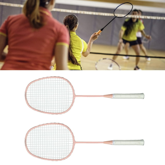 Juego De Raqueta De Bádminton Profesional, Protector De Alambre De Cara Razonable, Raqueta De Bádminton Deportiva, Antideslizante Con Bolsa De Almacenamiento Para Patio De