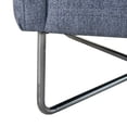 thumbnail image 2 of Amber Graphite Swoop Arm Accent Chair with Metal Base, 2 of 7
