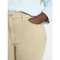 thumbnail image 4 of Terra & Sky Women's Plus Signature High Rise Straight Leg Jeans with Control Panel, Sizes 16W-28W, 4 of 5