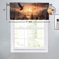thumbnail image 4 of Eagle Window Curtain Valance Western Wilderness Themed Country Tent Sunset Rod Pocket Window Valance for Living Room Bathroom Bedroom Kitchen 54 by 18 in, 1 Panel, 4 of 6