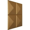 thumbnail image 2 of Ekena Millwork 19 5/8"W x 19 5/8"H Richmond EnduraWall Decorative 3D Wall Panel, Bright Coat Gold (Covers 2.67 Sq. Ft.), 2 of 6