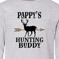 thumbnail image 4 of Inktastic Pappys Hunting Buddy Bow Hunter Long Sleeve Youth T-Shirt, 4 of 5