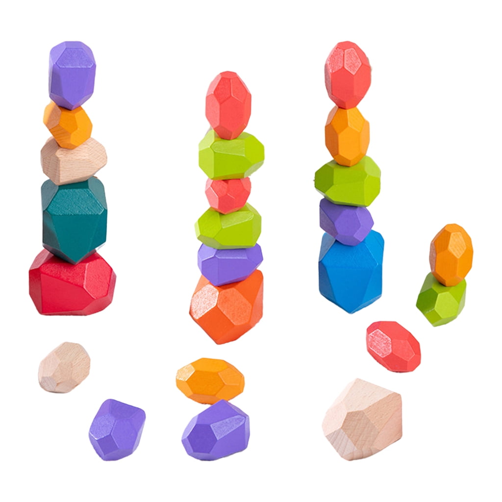 Stones Building Blocks Balancing Blocks Rock Blocks for Kids Stacking