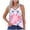 Pink, variant on Tank Tops for Women Camisole Printed Dye Floral Tie Loose Casuals Sleeveless Blouse Undershirt
